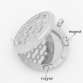 Fashion design round hole locket,stainless steel wholesale locket,medium perfume locket